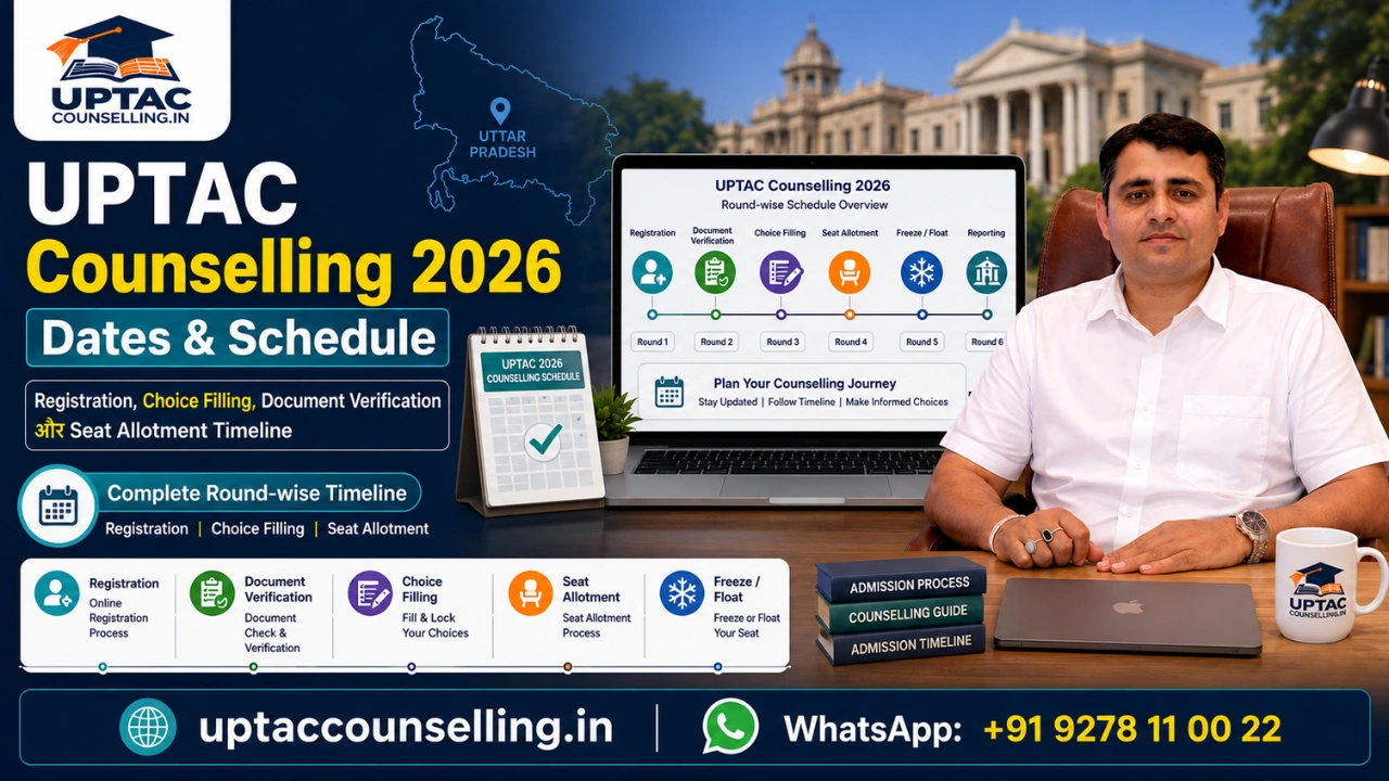 UPTAC counselling 2026 Dates & Schedule