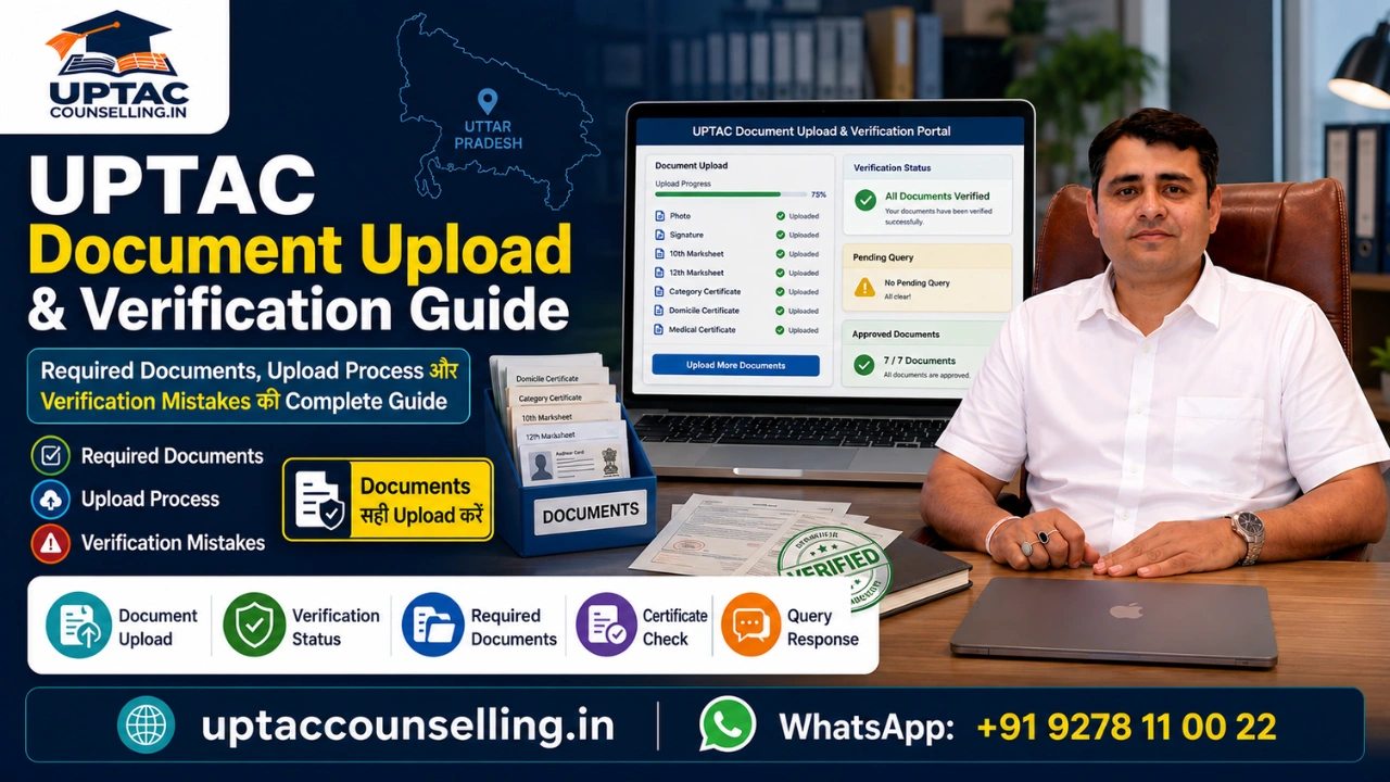 UPTAC Counselling 2026 Document Upload and Verification